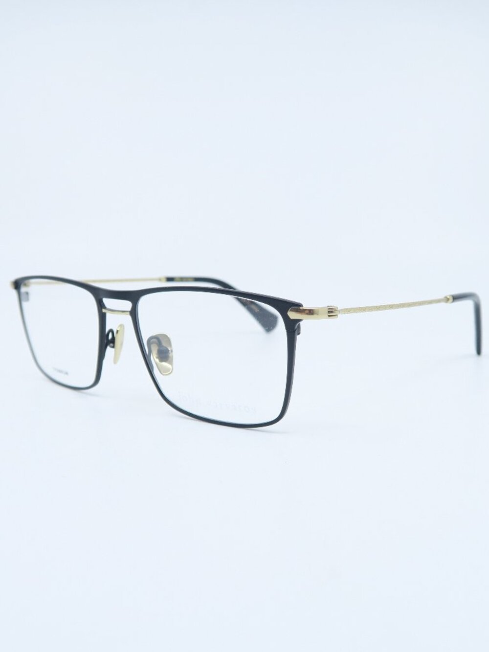 John Varvatos VJV191 52mm Matte Black & Gold New Men's Eyeglasses Frames.